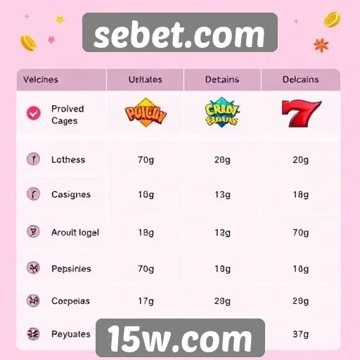 Comparação de jogos populares na plataforma sebet.com